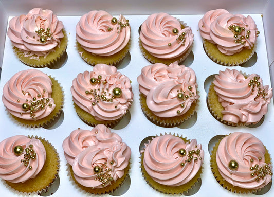 X2 Box Of 12 Bridal Cup Cakes