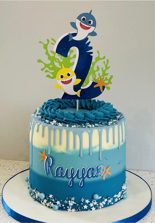 Shark Dog Kids Birthday Cake