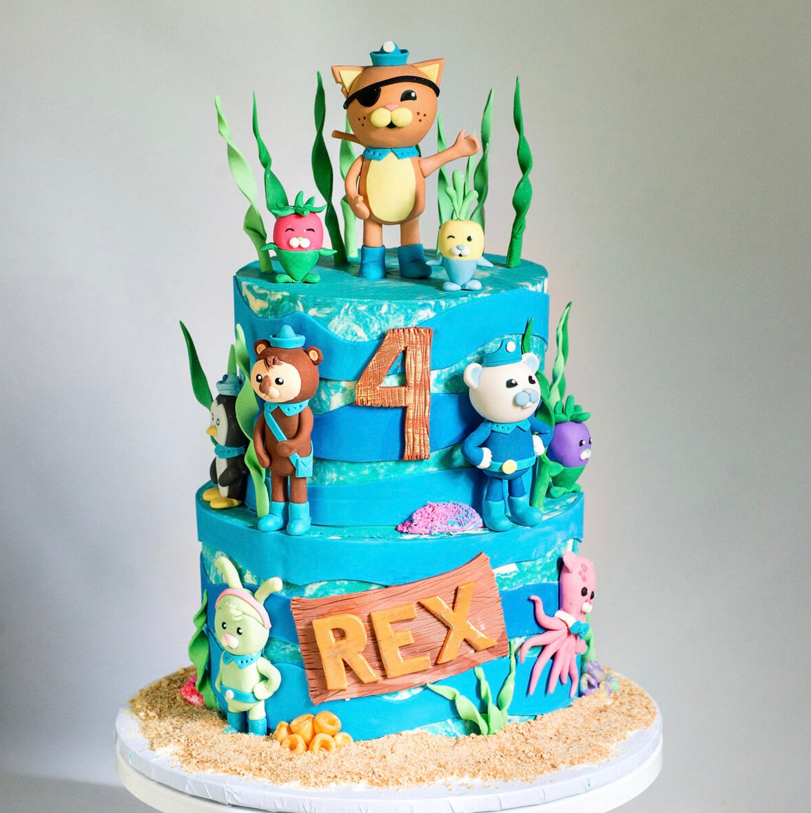 Kids 2 Tier Octonauts Birthday Cake